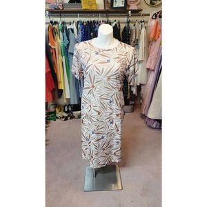 Volup Nancy II beige/brown/blue shift dress